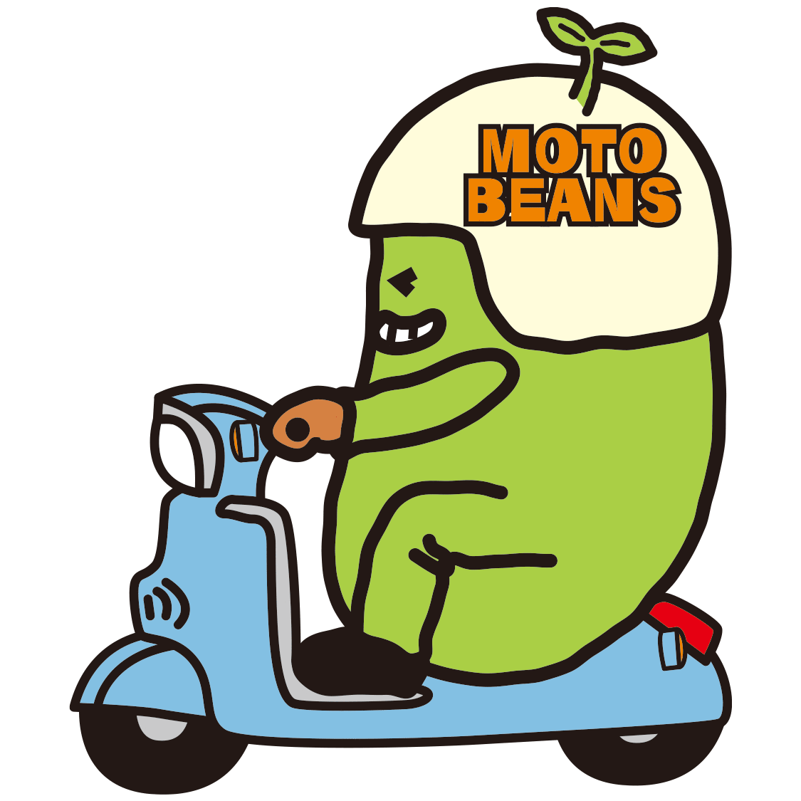 ビーンズ君とスクーター